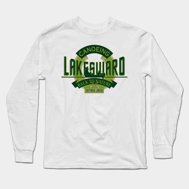 Canoeing Lake Sward Long Sleeve T-Shirt by TBM Christopher